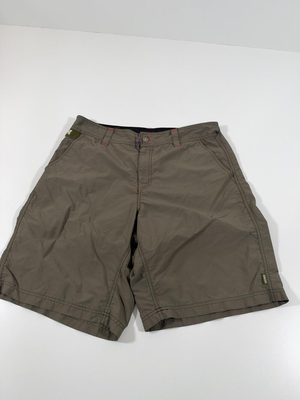 Howler Bros Horizon Hybrid Shorts Men's 34 Brown Chino Nylon Outdoor Casual